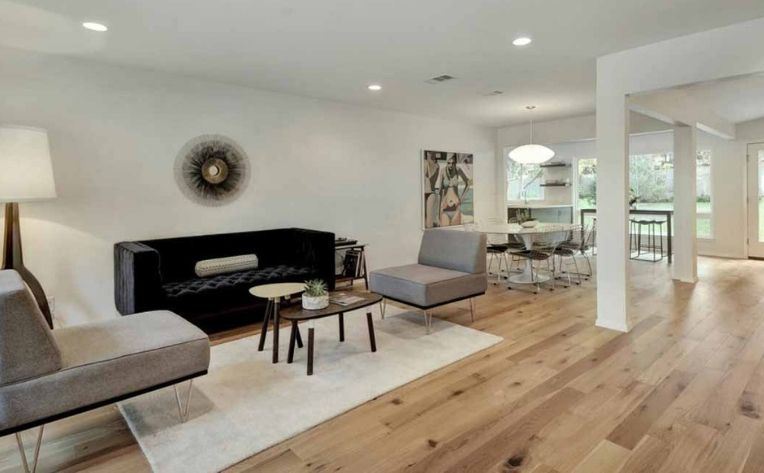 Living Dining Room Oak Hardwood Flooring